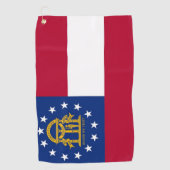 Golfhanddoek met vlag van Georgië, Verenigde State (Voorkant)