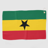 Golfhanddoek met vlag van Ghana (Horizontaal)