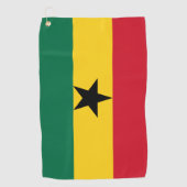 Golfhanddoek met vlag van Ghana (Voorkant)
