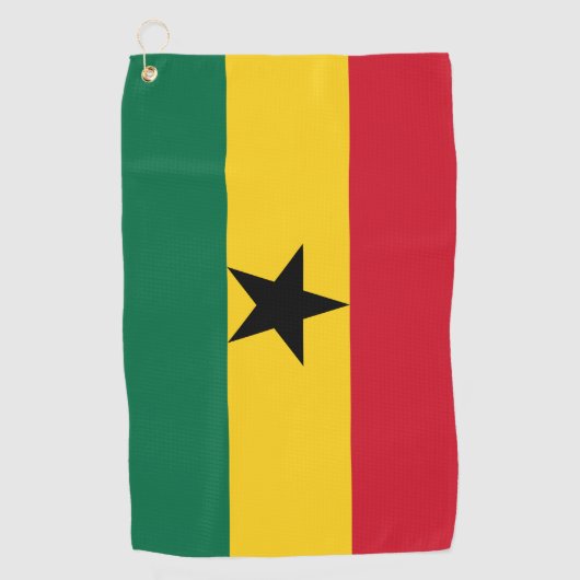 Golfhanddoek met vlag van Ghana (Voorkant)
