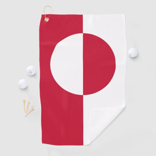 Golfhanddoek met vlag van Groenland (Insitu)