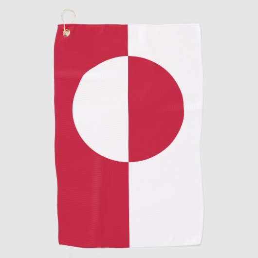 Golfhanddoek met vlag van Groenland (Voorkant)