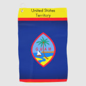 Golfhanddoek met vlag van Guam (Voorkant)