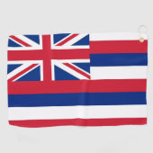 Golfhanddoek met vlag van Hawaï, Verenigde Staten (Horizontaal)