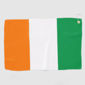 Golfhanddoek met vlag van Ierland (Horizontaal)