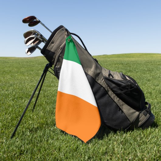 Golfhanddoek met vlag van Ierland (Groen)