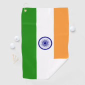 Golfhanddoek met vlag van India (Insitu)