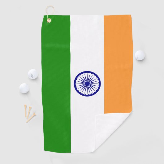 Golfhanddoek met vlag van India (Insitu)