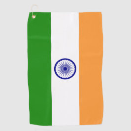 Golfhanddoek met vlag van India