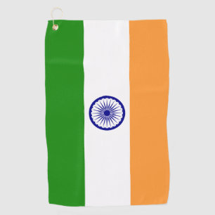 Golfhanddoek met vlag van India