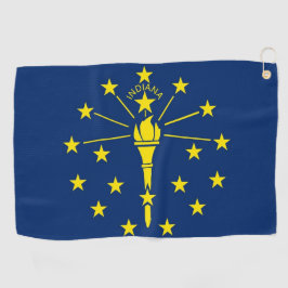 Golfhanddoek met vlag van Indiana, Verenigde State