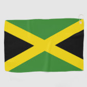 Golfhanddoek met vlag van Jamaica (Horizontaal)