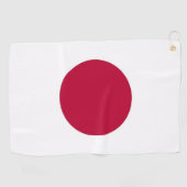 Golfhanddoek met vlag van Japan (Horizontaal)
