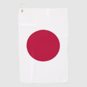 Golfhanddoek met vlag van Japan (Voorkant)