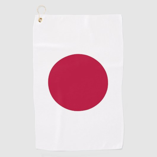 Golfhanddoek met vlag van Japan (Voorkant)