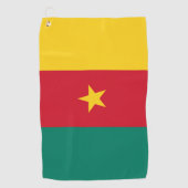 Golfhanddoek met vlag van Kameroen (Voorkant)