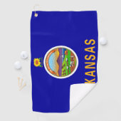 Golfhanddoek met vlag van Kansas, Verenigde Staten (Insitu)