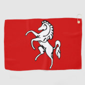Golfhanddoek met vlag van Kent County, Engeland (Horizontaal)