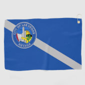 Golfhanddoek met vlag van Las Vegas City, Verenigd (Horizontaal)