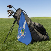 Golfhanddoek met vlag van Las Vegas City, Verenigd (Groen)