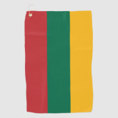 Golfhanddoek met vlag van Litouwen (Voorkant)