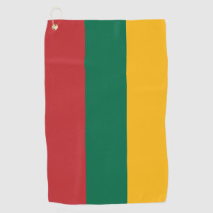 Golfhanddoek met vlag van Litouwen