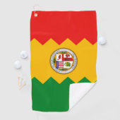 Golfhanddoek met vlag van Los Angeles, VS (Insitu)