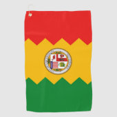 Golfhanddoek met vlag van Los Angeles, VS (Voorkant)