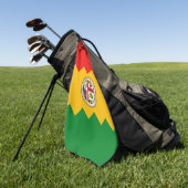 Golfhanddoek met vlag van Los Angeles, VS (Groen)