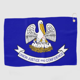 Golfhanddoek met vlag van Louisiana, Verenigde Sta