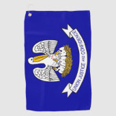 Golfhanddoek met vlag van Louisiana, Verenigde Sta (Voorkant)