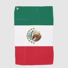 Golfhanddoek met vlag van Mexico