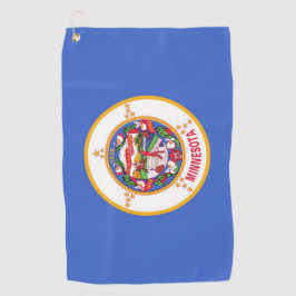 Golfhanddoek met vlag van Minnesota