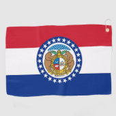 Golfhanddoek met vlag van Missouri (Horizontaal)