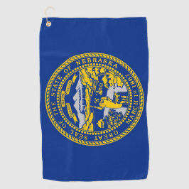 Golfhanddoek met vlag van Nebraska
