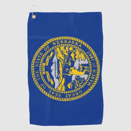 Golfhanddoek met vlag van Nebraska (Voorkant)