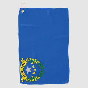 Golfhanddoek met vlag van Nevada