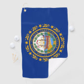 Golfhanddoek met vlag van New Hampshire (Insitu)
