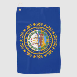 Golfhanddoek met vlag van New Hampshire