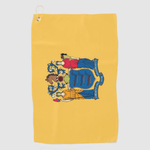 Golfhanddoek met vlag van New Jersey