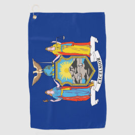 Golfhanddoek met vlag van New York