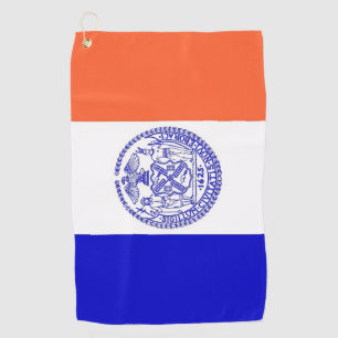 Golfhanddoek met vlag van New York City