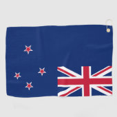 Golfhanddoek met vlag van Nieuw-Zeeland (Horizontaal)