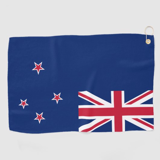 Golfhanddoek met vlag van Nieuw-Zeeland (Horizontaal)