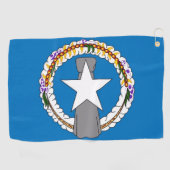 Golfhanddoek met vlag van Noordelijke Mariana (Horizontaal)