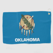 Golfhanddoek met vlag van Oklahoma, Verenigde Stat (Horizontaal)