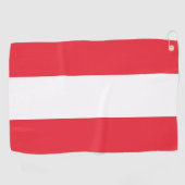 Golfhanddoek met vlag van Oostenrijk (Horizontaal)