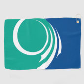 Golfhanddoek met vlag van Ottawa, Canada (Horizontaal)