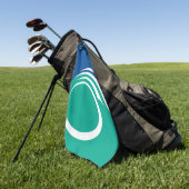 Golfhanddoek met vlag van Ottawa, Canada (Groen)