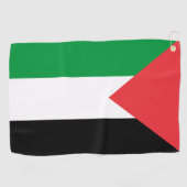 Golfhanddoek met vlag van Palestina (Horizontaal)